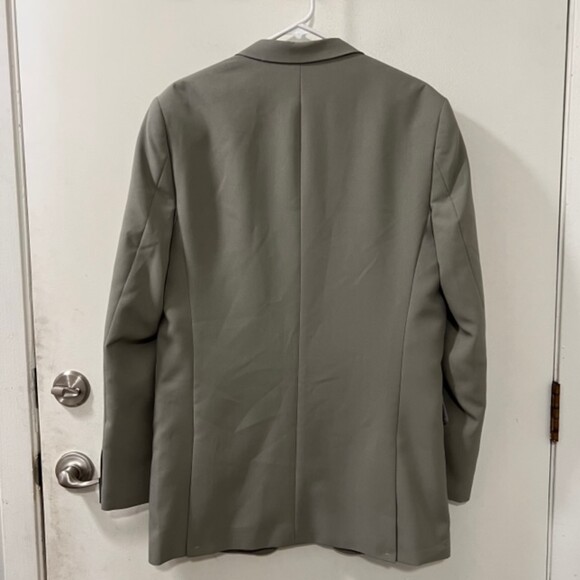 Alain Dupetit Mens 2 Button Suittech Light Grey Sport Coat Blazer 38L x 32W NWT - Picture 4 of 12